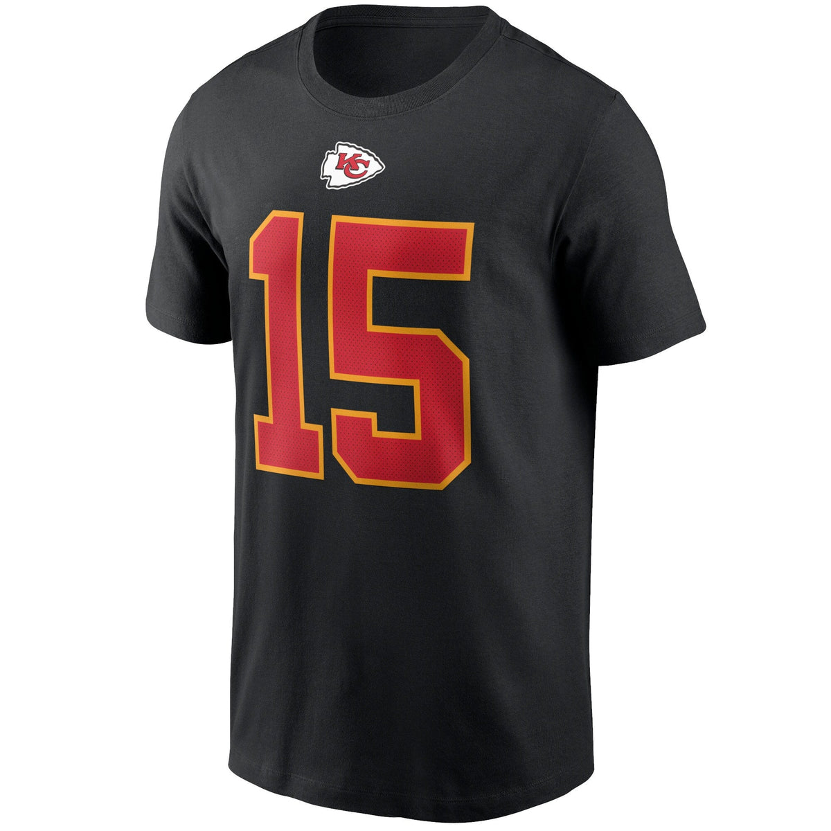 Men's Nike Patrick Mahomes Black Kansas City Chiefs Name & Number T-Shirt