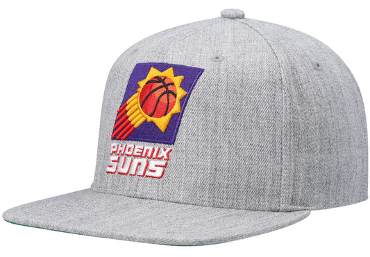 Phoenix Suns HWC Gray Heather 2.0 Mitchell & Ness Snapback Hat