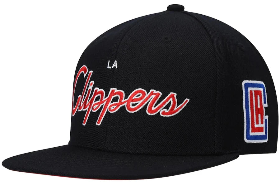 Los Angeles Clippers Team Script 2.0 Mitchell & Ness Snapback Hat