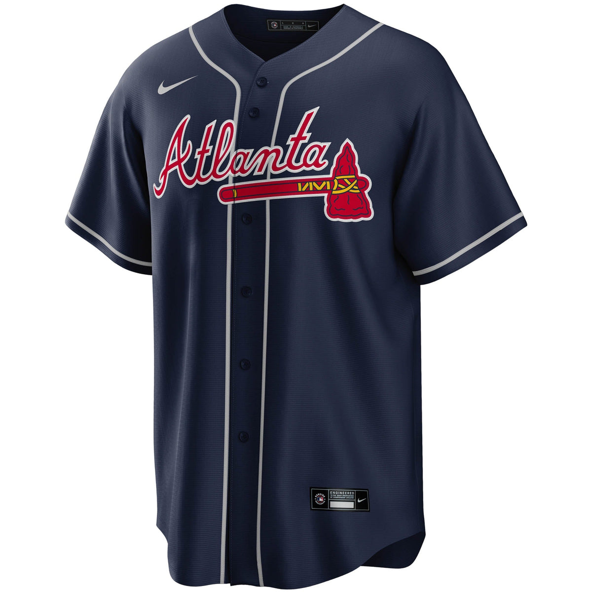 Men's Atlanta Braves Ronald Acuna Jr. Nike Navy Alternate Replica Player Name Jersey