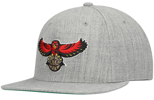 Atlanta Hawks Team Heathered Gray HWC 2.0 Mitchell & Ness Snapback Hat