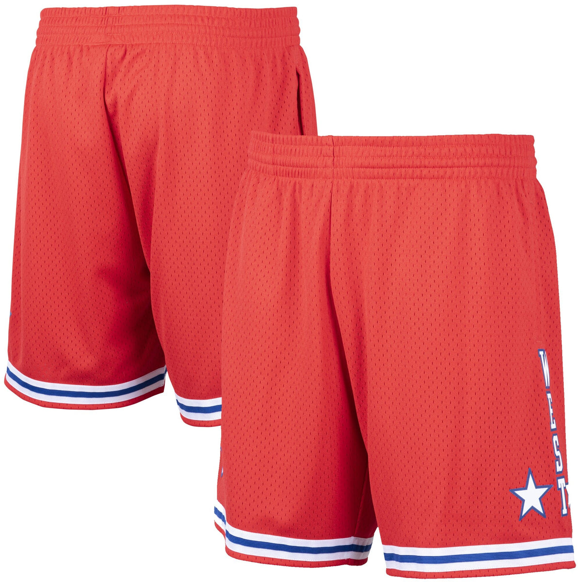 Men's 1988 NBA Western Conference All-Star Mitchell & Ness Red Hardwood Classics Swingman Shorts
