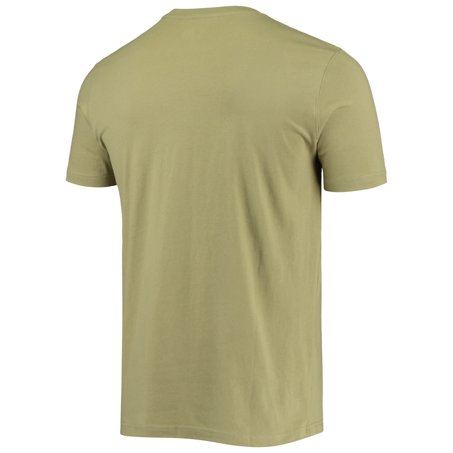 Men's Chicago Cubs Armed Forces Olive New Era Tee
