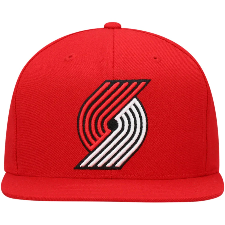 Portland Trail Blazers Ground 2.0 Red Mitchell & Ness Snapback Hat