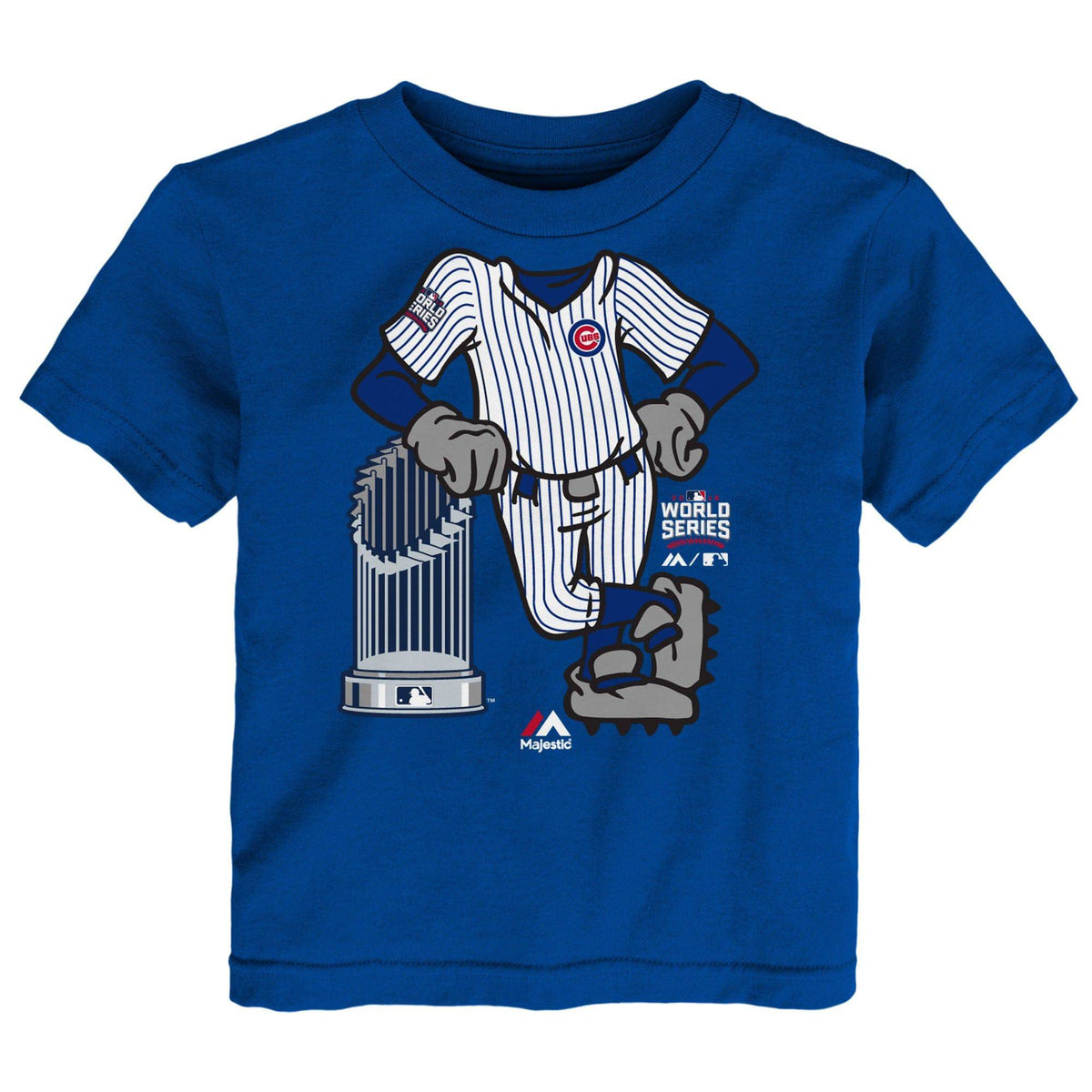 Majestic Chicago Cubs Child Royal 2016 World Series Champions Catcher T-Shirt