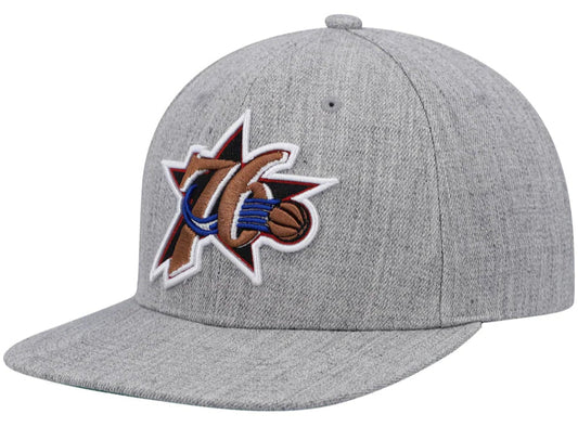 Philadelphia 76ers Team Classic Heathered 2.0 Mitchell & Ness Snapback Hat