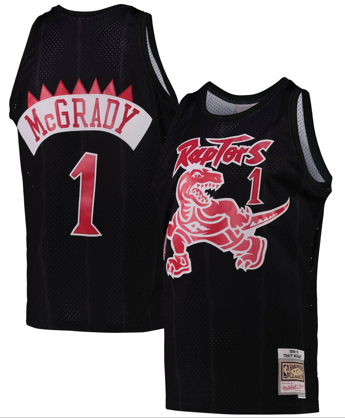 Men's Toronto Raptors Tracy McGrady Black Team Color Swingman Jersey by Mitchell & Ness