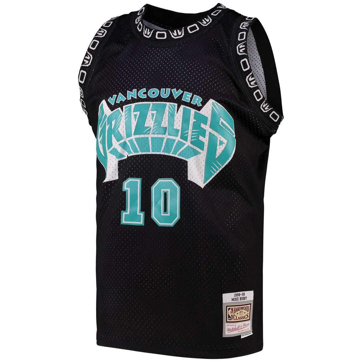 Men's Vancouver Grizzlies Mike Bibby Black Swingman Jersey by Mitchell & Ness